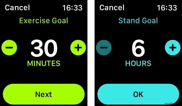 Apple Watch에서 움직임, 운동 및 일어서기 목표를 변경하는 방법 