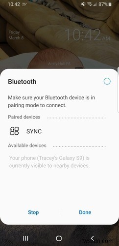 Bluetooth가 연결되지 않을 때 수행할 작업 