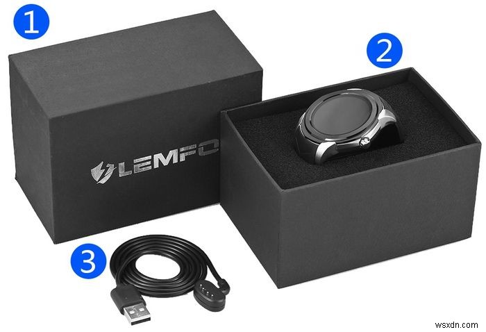 LEMFO 스마트 시계:시계와 전화 일체형 – 검토