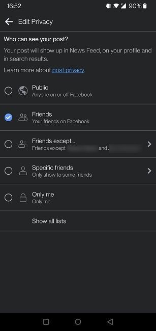 Facebook의 제한 목록을 사용하여 개인 정보를 유지하는 방법