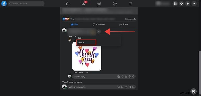 Facebook에서 댓글, 좋아요 및 반응을 삭제하는 방법