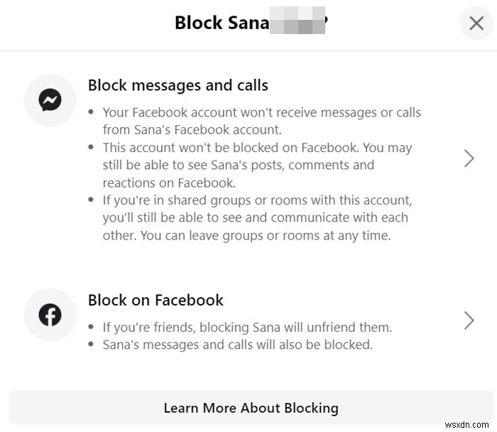 Facebook, Instagram, WhatsApp 및 기타 앱에서 누군가를 차단하는 방법