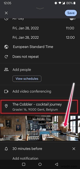 Google 캘린더를 사용하여 위치를 공유하고 이벤트에 사람들을 초대하는 방법