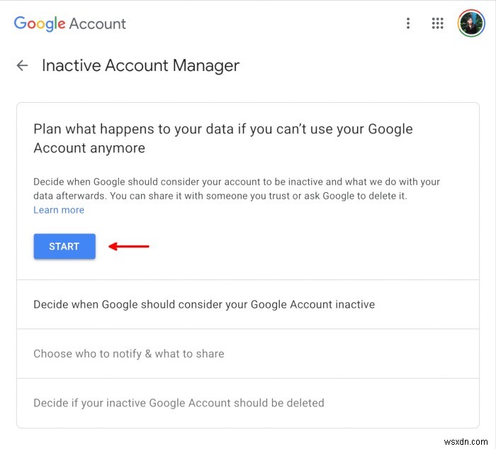 iCloud에 기존 연락처를 할당하고 Google 휴면 계정 관리자를 설정하는 방법