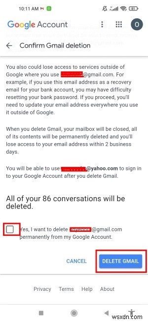 Gmail 계정을 영구적으로 삭제하는 방법