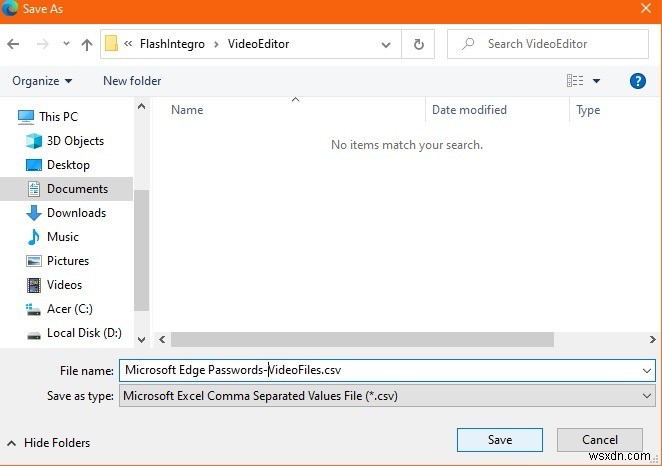 Microsoft Edge를 사용하여 비밀번호 가져오기/내보내기 방법