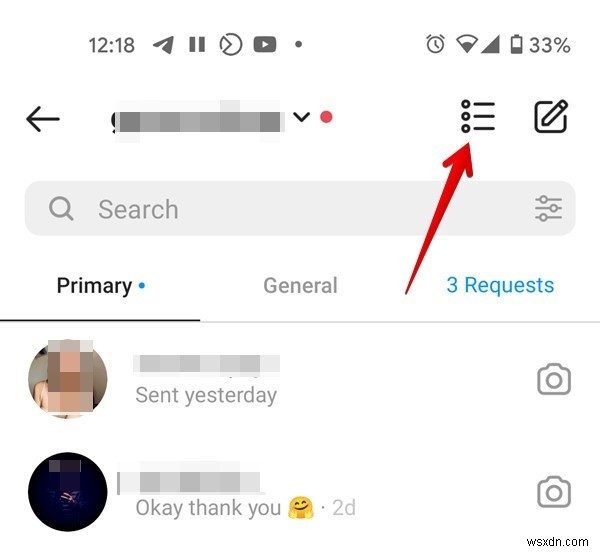 Instagram 다이렉트 메시지에서 기호는 무엇을 의미합니까? 