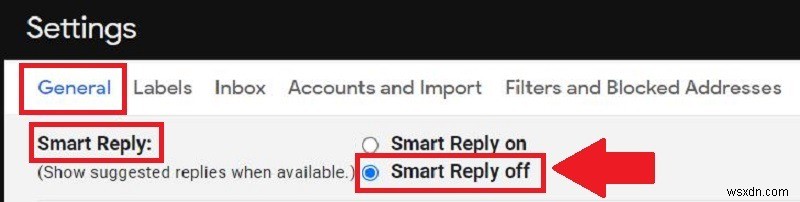 Gmail에서 스마트 답장 및 스마트 편지쓰기를 끄는 방법