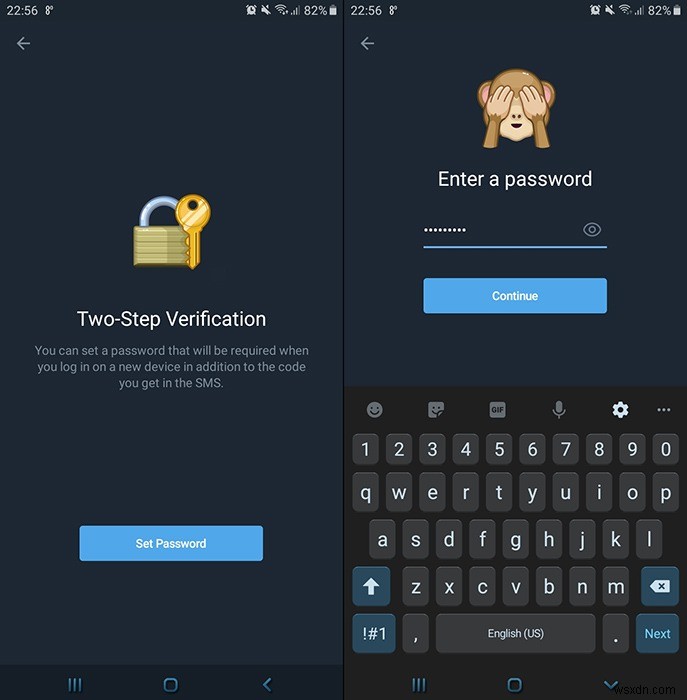 Telegram 앱에서 2단계 인증을 활성화하는 방법 