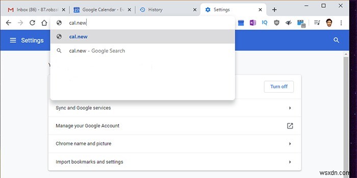 Chrome 검색주소창에서 Google 캘린더 일정을 추가하는 방법
