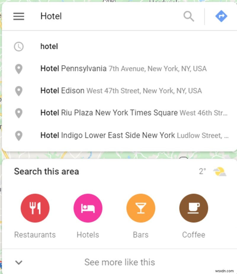 Google 지도에서 원격 위치의 주변 장소를 탐색하는 방법 