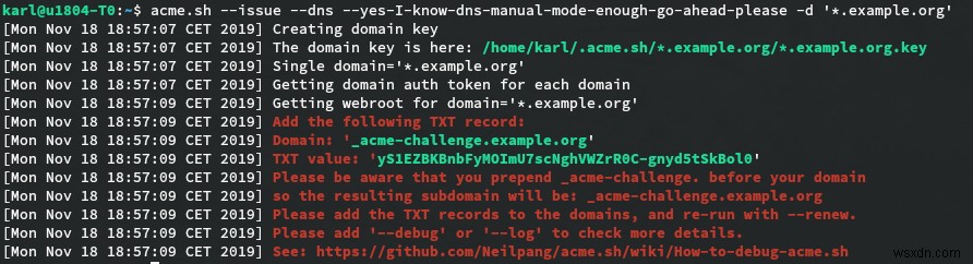 Let s Encrypt에서 무료 와일드카드 SSL 인증서를 얻는 방법 