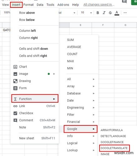 Google 스프레드시트에서 Google 번역을 사용하는 방법 