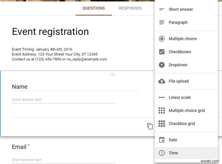 Google Forms로 이벤트 등록 양식을 만드는 방법 