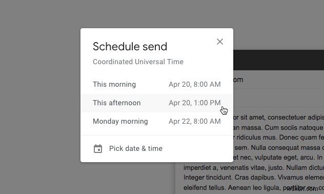 Gmail에서 이메일을 예약하는 방법