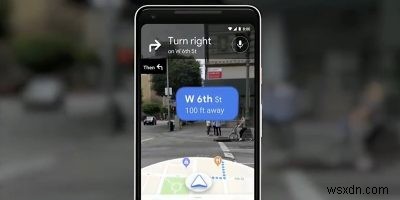 Google 지도 앱 AR로 도보 탐색 테스트 