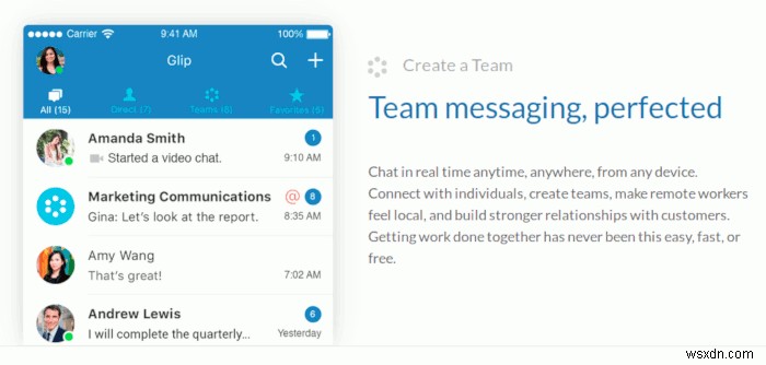 Glip:팀 협업 방식을 바꾸는 무료 팀 협업 앱 