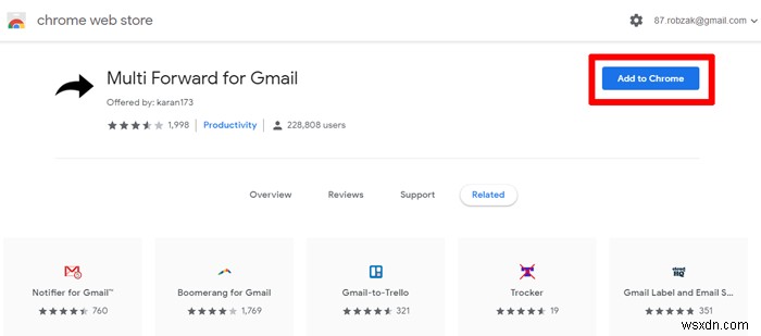 Chrome을 사용하여 Gmail에서 한 번에 여러 이메일을 전달하는 방법