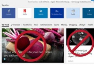 Microsoft Edge 시작 페이지 뉴스 피드 비활성화 및 설정 변경 방법