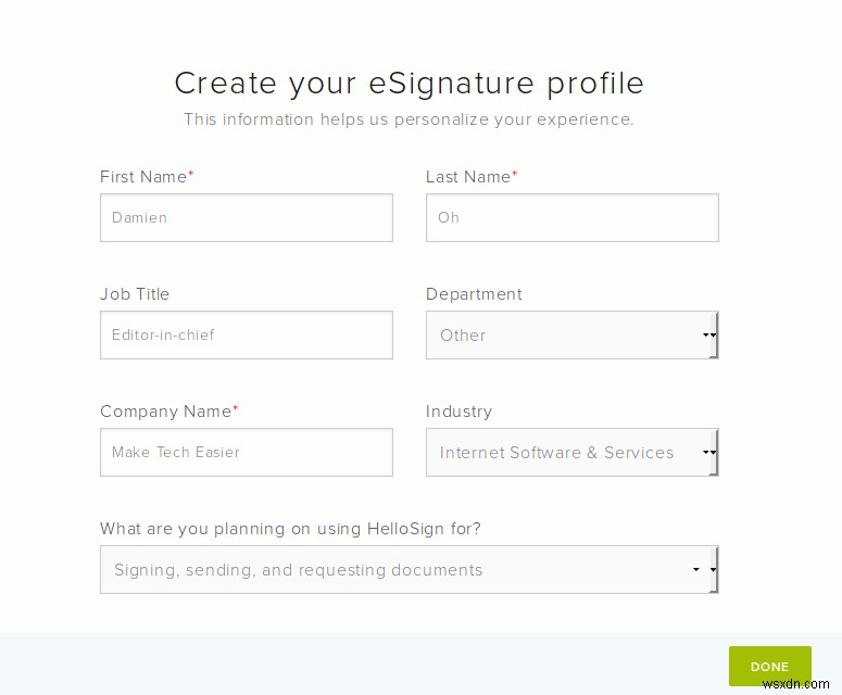 HelloSign을 사용하여 문서에 온라인으로 서명하는 방법 