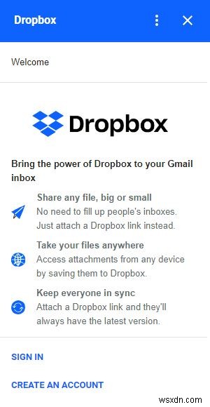 Gmail 계정에서 Dropbox에 액세스하는 방법