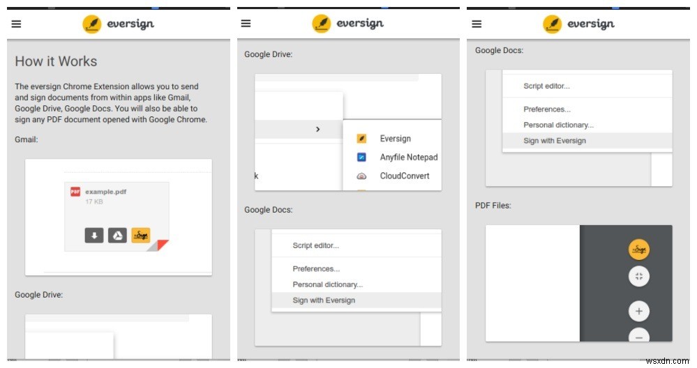 Eversign:Chrome에서 문서에 서명하는 편리한 방법