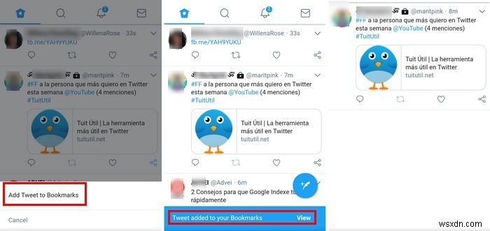 트위터 북마크를 사용하여 즐겨찾는 트윗을 저장하는 방법 