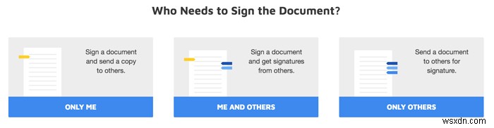 전자적으로 문서에 쉽게 서명하는 방법 