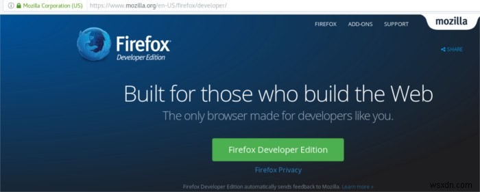 Linux에서 Firefox 개발자 에디션을 설치하는 방법 