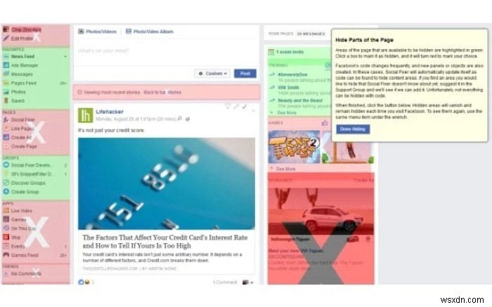 Facebook 계정을 완전히 맞춤설정할 수 있는 5가지 멋진 Chrome 확장 프로그램 
