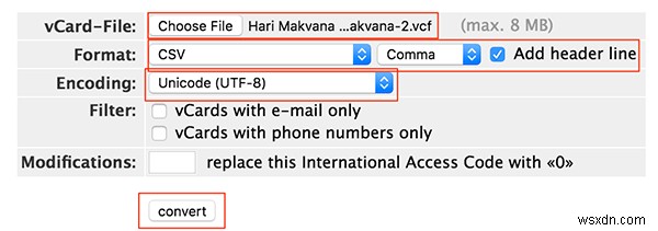 iCloud 연락처를 CSV 파일로 내보내는 방법