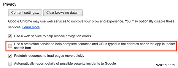 Chrome 및 Safari에서 검색 제안을 비활성화하는 방법 