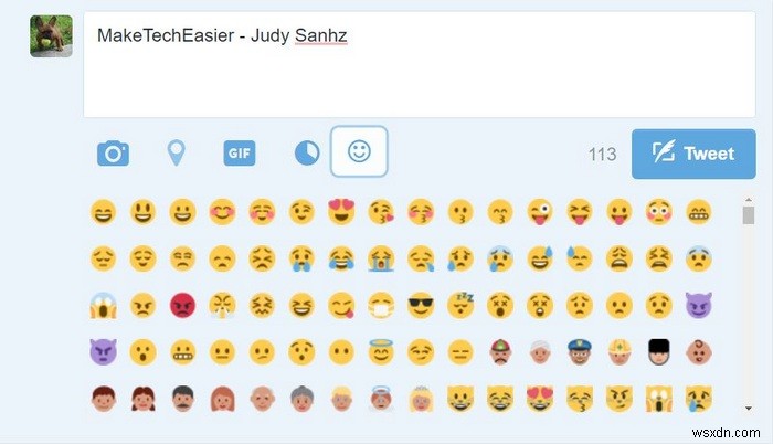 Twitter Emoji:문자 공간을 절약하고 웃는 얼굴로 말하세요 