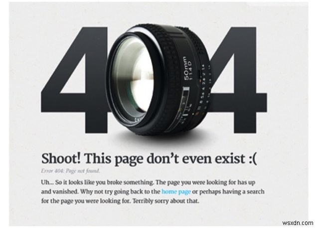 재미있고 창의적인 WordPress 404 페이지 디자인