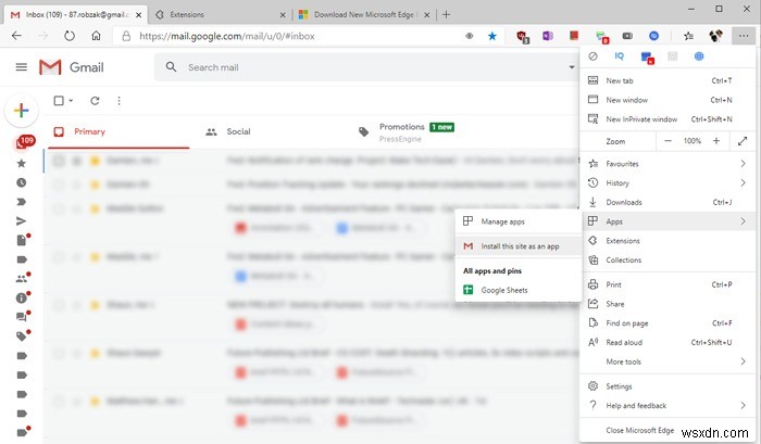 Gmail 데스크톱 앱을 만드는 방법 