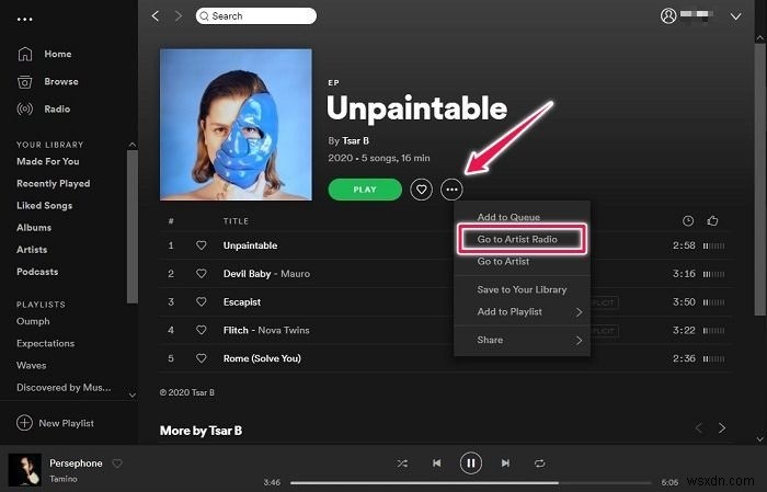 Spotify에서 라디오 방송국을 만들고 새로운 음악을 찾는 방법 