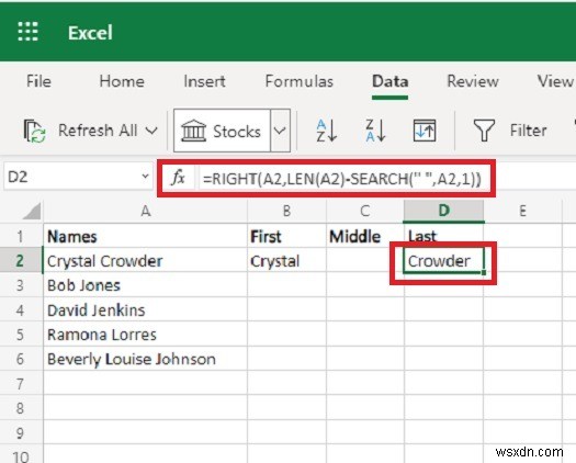 Microsoft Excel에서 셀을 분할하는 3가지 방법 