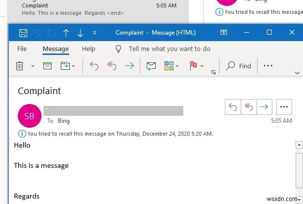 Outlook에서 보낸 이메일을 회수하는 방법