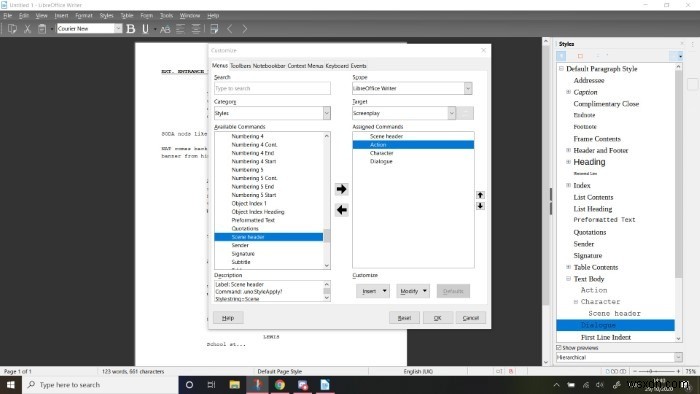 집중적인 글쓰기를 위해 LibreOffice에서 맞춤형 도구 모음을 만드는 방법