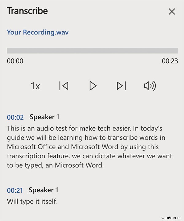 Microsoft Word 365에서 오디오를 전사하는 방법 