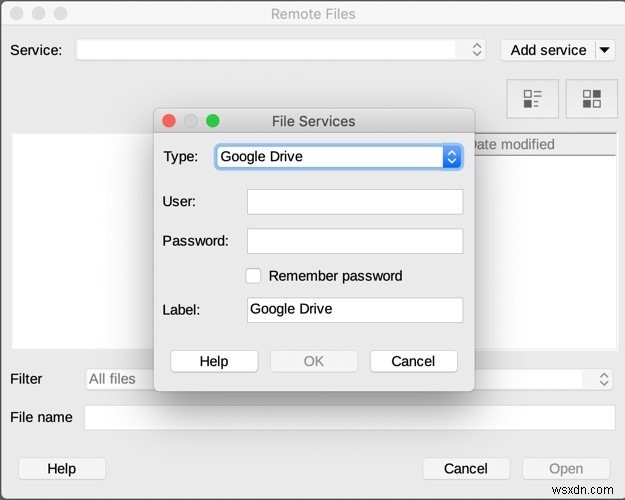 LibreOffice에서 Google 드라이브의 원격 파일을 열고 편집하는 방법