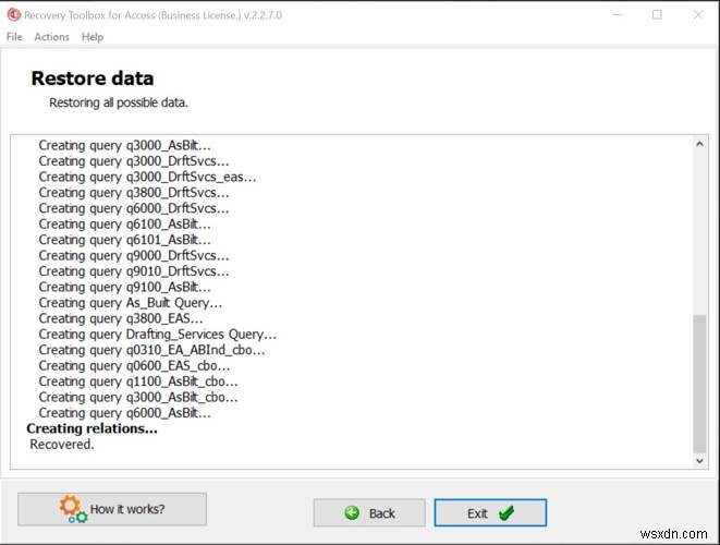 액세스를 위한 복구 도구 상자, Microsoft Access를 사용하는 경우 필수 도구