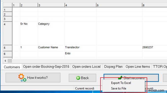 Excel용 Recovery Toolbox로 손상된 Excel 파일 복구 