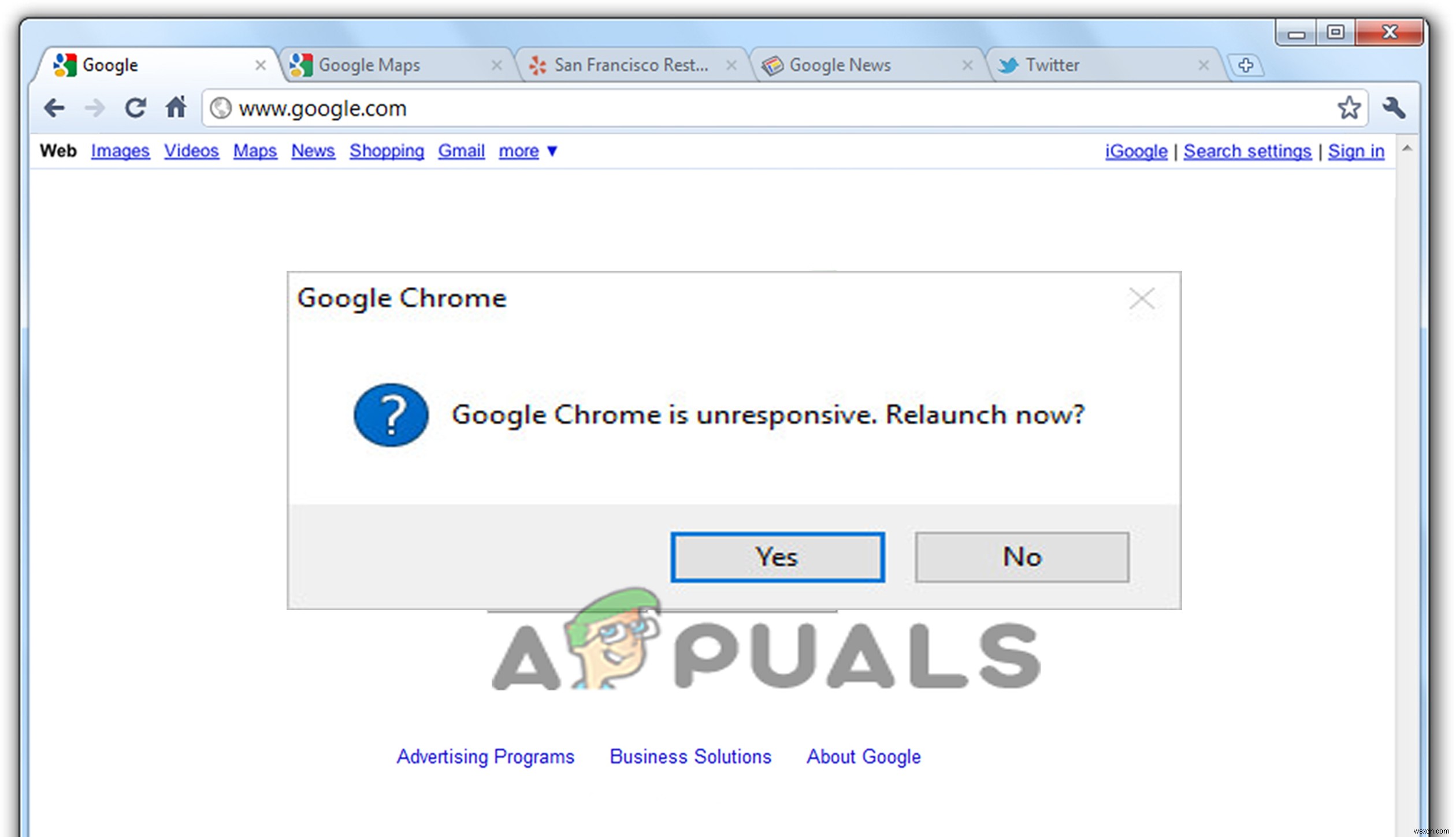  Chrome이 응답하지 않습니다  오류를 수정하는 방법은 무엇입니까?