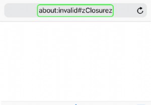 수정:브라우저의  about:invalid#zClosurez  오류 