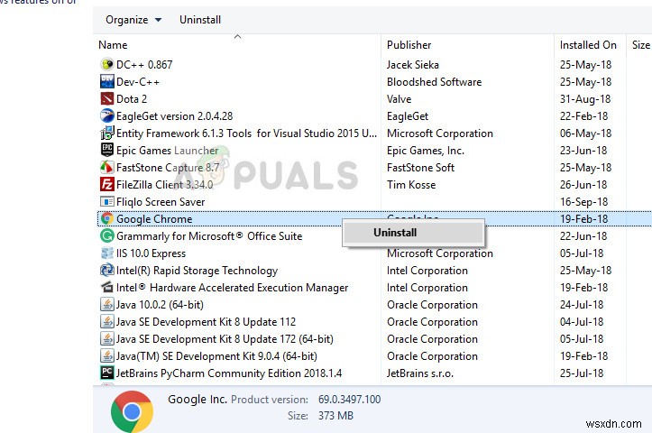 Google 크롬 업데이트 오류 수정(오류 코드 – 7:0x80040801) 