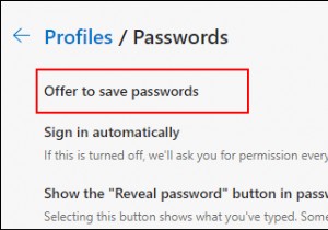 Windows 10의 Microsoft Edge에서 암호 저장을 활성화 또는 비활성화하는 방법은 무엇입니까? 