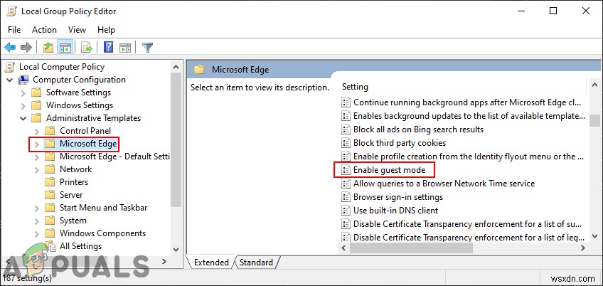 Microsoft Edge에서 게스트 모드를 비활성화하는 방법은 무엇입니까? 