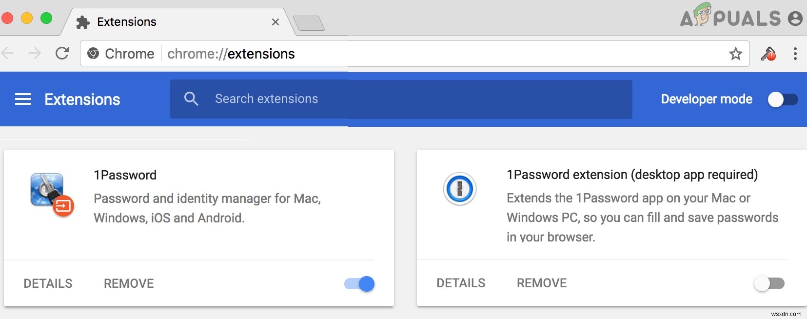 1Password Chrome 확장 프로그램이 작동하지 않음 [해결됨] 