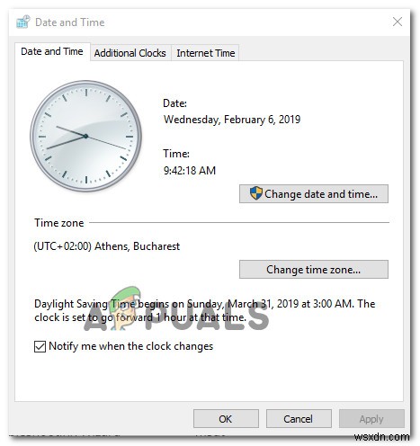 수정:Internet Explorer 또는 Edge의 DLG_FLAGS_SEC_CERT_DATE_INVALID 